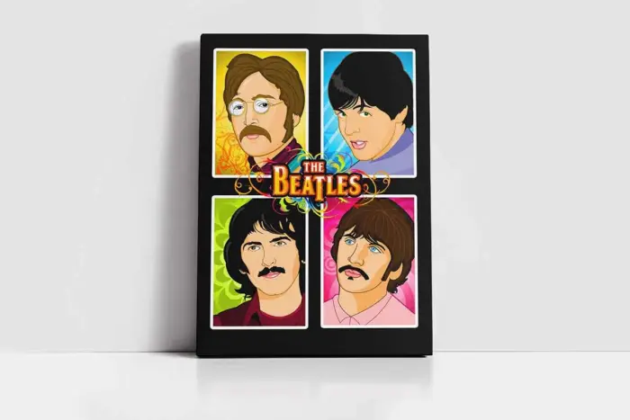 The Beatles Grubu Üyeleri | Kanvas Tablo | Cam Tablo | Mdf Tablo | A31277 - Görsel 2