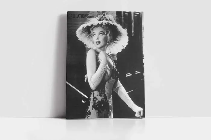Marilyn Monroe Siyah Beyaz | Kanvas Tablo | Cam Tablo | Mdf Tablo | A31279 - Görsel 2