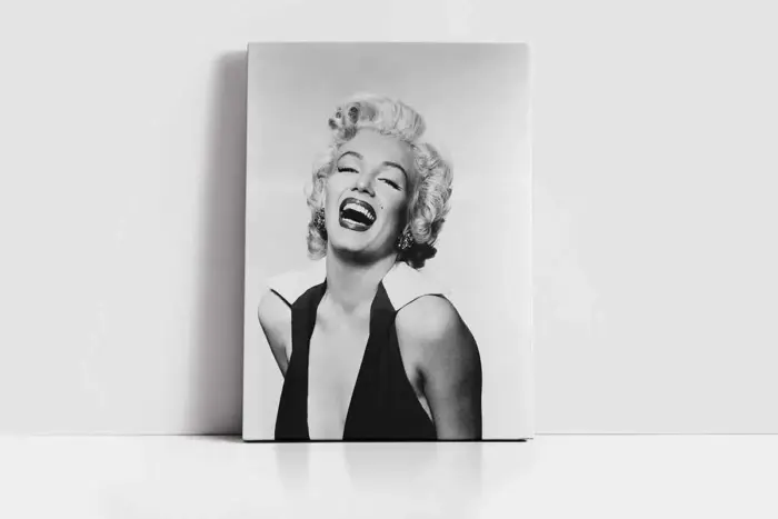 Marilyn Monroe Gülerken Çekilmiş | Kanvas Tablo | Cam Tablo | Mdf Tablo | A31281 - Görsel 2