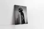 Marilyn Monroe Siyah Kıyafetiyle | Kanvas Tablo | Cam Tablo | Mdf Tablo | A31290