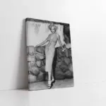 Marilyn Monroe Siyah Beyaz | Kanvas Tablo | Cam Tablo | Mdf Tablo | A31293