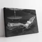 Marilyn Monroe Şezlongdaki | Kanvas Tablo | Cam Tablo | Mdf Tablo | A31294