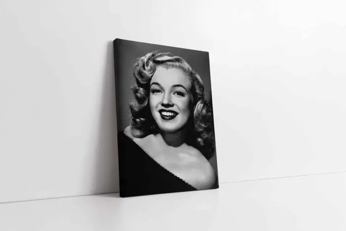 Marilyn Monroe Siyah Ruj | Kanvas Tablo | Cam Tablo | Mdf Tablo | A31297 - Görsel 1