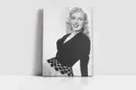 Marilyn Monroe Siyah Kıyafetiyle | Kanvas Tablo | Cam Tablo | Mdf Tablo | A31299 - Görsel 2