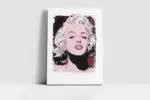 Soyut Marilyn Monroe | Kanvas Tablo | Cam Tablo | Mdf Tablo | A31302 - Görsel 2