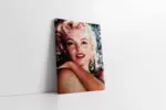 Marilyn Monroe Kırmızı Rujuyla | Kanvas Tablo | Cam Tablo | Mdf Tablo | A31309