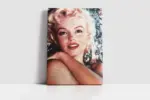 Marilyn Monroe Kırmızı Rujuyla | Kanvas Tablo | Cam Tablo | Mdf Tablo | A31309 - Görsel 2