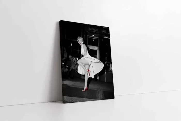 Marilyn Monroe Uçuşan Beyaz Eteğiyle | Kanvas Tablo | Cam Tablo | Mdf Tablo | A31315 - Görsel 1