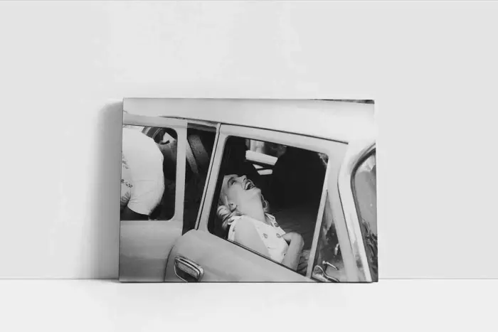 Marilyn Monroe Muazzam Gülüşü Siyah Beyaz | Kanvas Tablo | Cam Tablo | Mdf Tablo | A31317 - Görsel 2