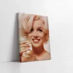 Marilyn Monroe Sarı Saçlarıyla | Kanvas Tablo | Cam Tablo | Mdf Tablo | A31321