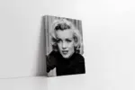 Marilyn Monroe Siyah Beyaz | Kanvas Tablo | Cam Tablo | Mdf Tablo | A31324