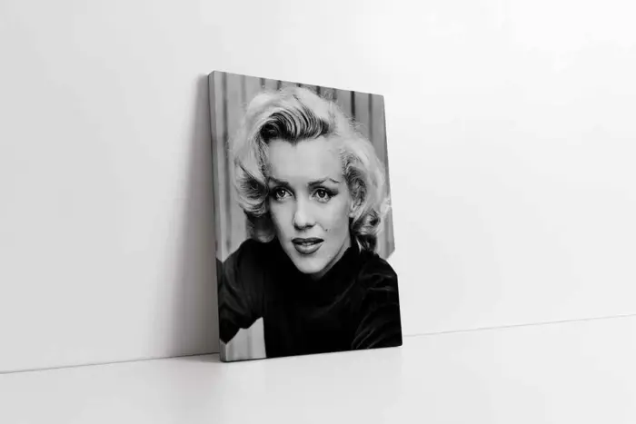 Marilyn Monroe Siyah Beyaz | Kanvas Tablo | Cam Tablo | Mdf Tablo | A31324 - Görsel 1