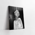 Marilyn Monroe Siyah Beyaz | Kanvas Tablo | Cam Tablo | Mdf Tablo | A31326