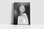 Marilyn Monroe Siyah Beyaz | Kanvas Tablo | Cam Tablo | Mdf Tablo | A31326 - Görsel 2