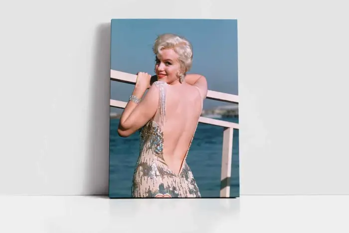 Marilyn Monroe Sırt Dekolteli | Kanvas Tablo | Cam Tablo | Mdf Tablo | A31328 - Görsel 2