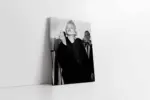 Marilyn Monroe Kürkü İle Siyah Beyaz | Kanvas Tablo | Cam Tablo | Mdf Tablo | A31332