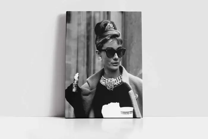 Audrey Hepburn | Kanvas Tablo | Cam Tablo | Mdf Tablo | A31360 - Görsel 2