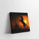 Şaha Kalkmış At | Kanvas Tablo | Cam Tablo | Mdf Tablo | A32009