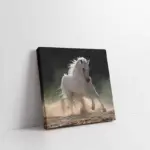 Koşan Beyaz At | Kanvas Tablo | Cam Tablo | Mdf Tablo | A32012