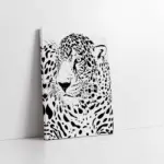 Siyah Beyaz Kaplan | Kanvas Tablo | Cam Tablo | Mdf Tablo | A32026