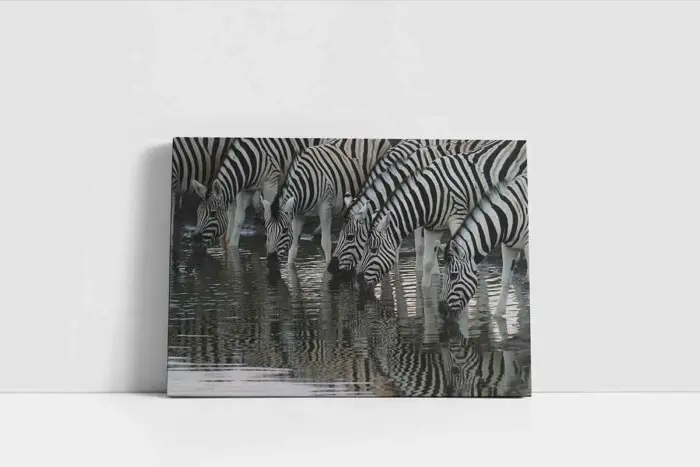 Zebra Sürüsü | Kanvas Tablo | Cam Tablo | Mdf Tablo | A32033 - Görsel 2