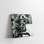 Siyah Beyaz At | Kanvas Tablo | Cam Tablo | Mdf Tablo | A32037