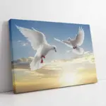 Beyaz Güvercinler | Kanvas Tablo | Cam Tablo | Mdf Tablo | A32038