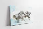 Koşan Beyaz At | Kanvas Tablo | Cam Tablo | Mdf Tablo | A32060