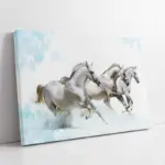 Koşan Beyaz At | Kanvas Tablo | Cam Tablo | Mdf Tablo | A32060