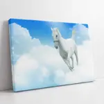 Koşan Beyaz At | Kanvas Tablo | Cam Tablo | Mdf Tablo | A32096
