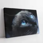 Gri Kedi | Kanvas Tablo | Cam Tablo | Mdf Tablo | A32104