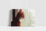 Sarı Kedi | Kanvas Tablo | Cam Tablo | Mdf Tablo | A32189 - Görsel 2