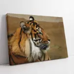 Nöbetçi Kaplan Jean Leon Gerome Kaplan | Kanvas Tablo | Cam Tablo | Mdf Tablo | A32219