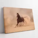 Tozu Dumana Katan At | Kanvas Tablo | Cam Tablo | Mdf Tablo | A32270