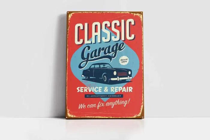 Vintage Retro Görsel | Kanvas Tablo | Cam Tablo | Mdf Tablo | A37001 - Görsel 2