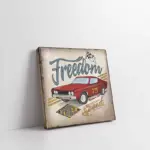 Vintage Retro Görsel | Kanvas Tablo | Cam Tablo | Mdf Tablo | A37033