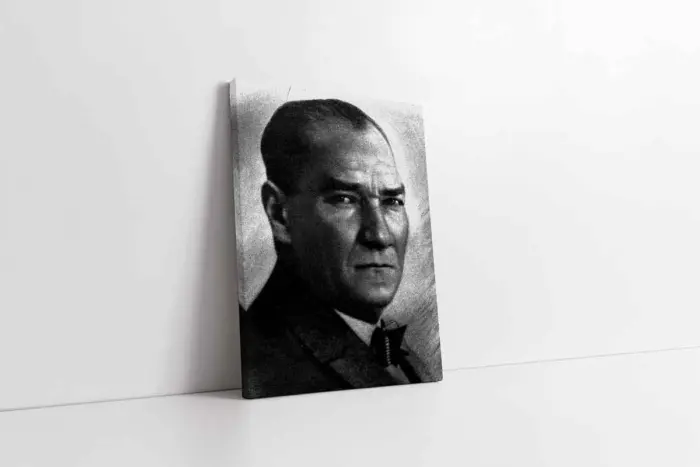 Atatürk Siyah Beyaz | Kanvas Tablo | Cam Tablo | Mdf Tablo | B01004 - Görsel 1