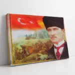 Çanakkale Savaşı Ve Atatürk | Kanvas Tablo | Cam Tablo | Mdf Tablo | B01007