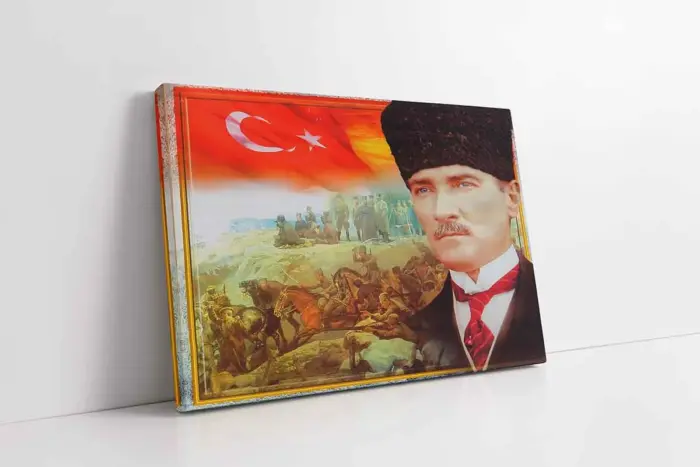 Çanakkale Savaşı Ve Atatürk | Kanvas Tablo | Cam Tablo | Mdf Tablo | B01007 - Görsel 1