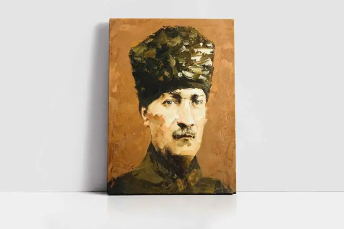 Mustafa Kemal Atatürk | Kanvas Tablo | Cam Tablo | Mdf Tablo | B01009 - Görsel 2