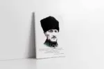 Mustafa Kemal Atatürk Yazılı | Kanvas Tablo | Cam Tablo | Mdf Tablo | B01015