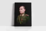 Üniformalı Mustafa Kemal Atatürk | Kanvas Tablo | Cam Tablo | Mdf Tablo | B01018 - Görsel 2