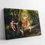 Ormanda Çocuklar | Kanvas Tablo | Cam Tablo | Mdf Tablo | B02044