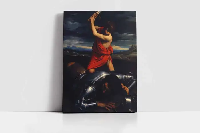 David Ve Goliath | Kanvas Tablo | Cam Tablo | Mdf Tablo | B02072 - Görsel 2