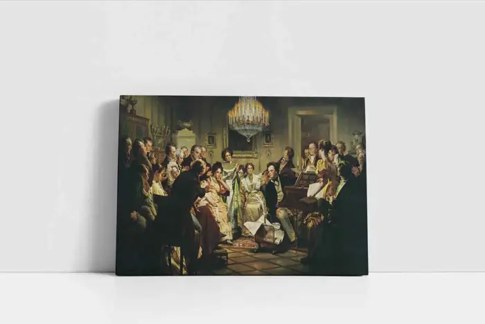 Eğlenen Avrupalılar | Kanvas Tablo | Cam Tablo | Mdf Tablo | B02126 - Görsel 2