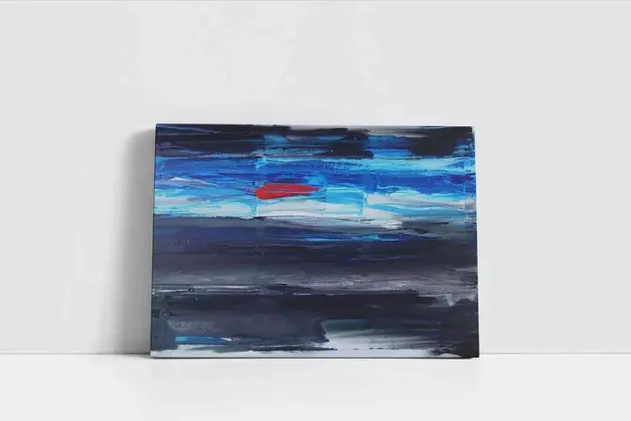 Mavi Deniz | Kanvas Tablo | Cam Tablo | Mdf Tablo | B02137 - Görsel 2