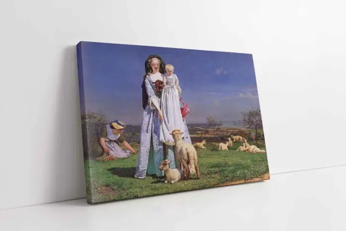 Pretty Baa Kuzular | Kanvas Tablo | Cam Tablo | Mdf Tablo | B02140 - Görsel 1