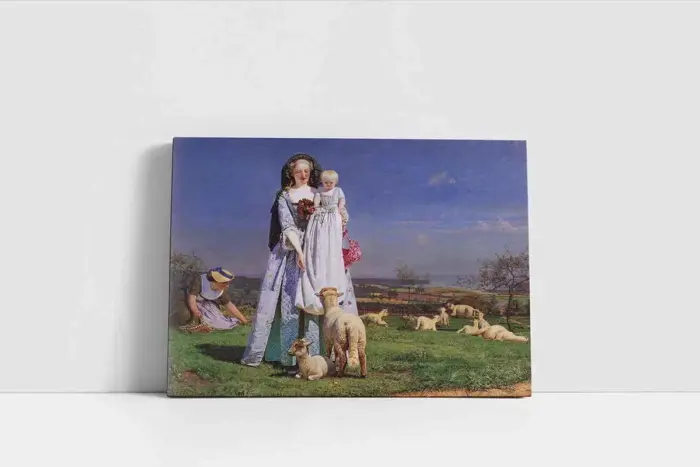 Pretty Baa Kuzular | Kanvas Tablo | Cam Tablo | Mdf Tablo | B02140 - Görsel 2