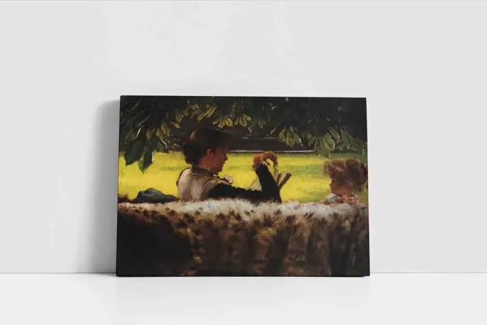 Kızına Kitap Okuyan Anne | Kanvas Tablo | Cam Tablo | Mdf Tablo | B02371 - Görsel 2