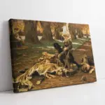 Bahçede Oyun Oynayan Çocuklar | Kanvas Tablo | Cam Tablo | Mdf Tablo | B02416